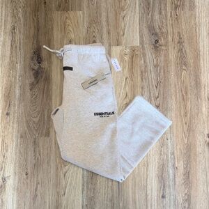 Fear Of God Essentials Light Oatmeal Relaxed Sweatpants